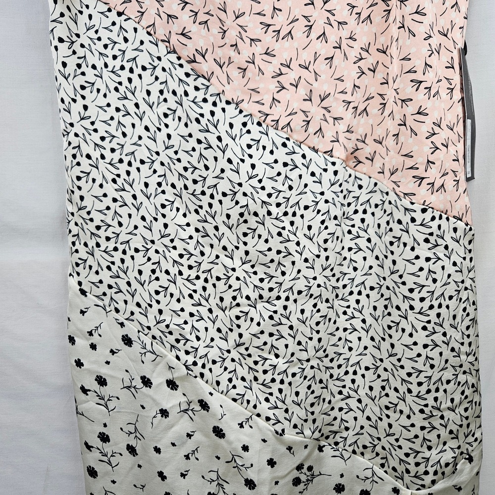 Future Collective Floral Lace Trim Satin Slip‎ Dress Pink M Fairycore Coquette - Picture 2 of 8